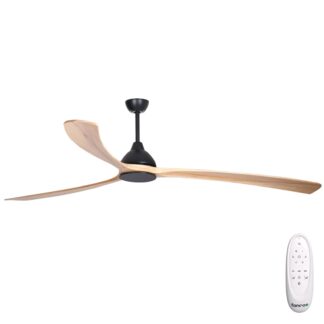 Fanco Sanctuary 92'' (234cm) DC Ceiling Fan - Black and Natural