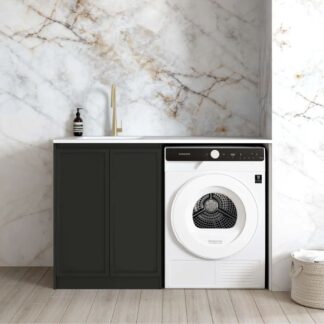 Otti Hampshire Black 1300mm Laundry Cabinet Set