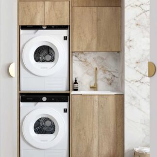 Otti Byron 1305mm Laundry Set C - Natural Oak