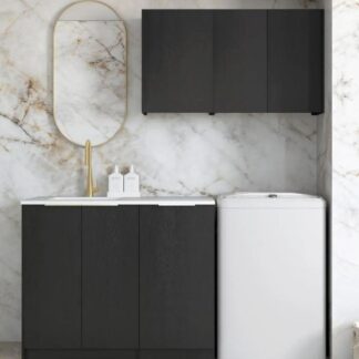 Otti Byron 1715mm Laundry Set A - Black Oak