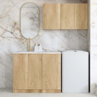Otti Byron 1715mm Laundry Set A - Natural Oak