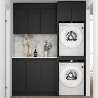 Otti Hampshire 1715mm Laundry Set C - Black
