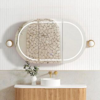 Otti Bondi 1200 LED Shaving Cabinet Natural Oak