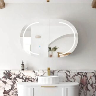 Otti Bondi 900 LED Shaving Cabinet Matte White