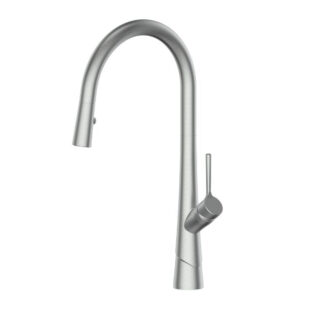 Greens Lustro II Pull-Down Sink Mixer Brushed Nickel