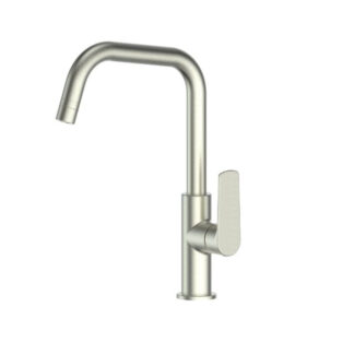 Greens Novi Gooseneck Sink Mixer with Smart Aerator Brushed Nickel