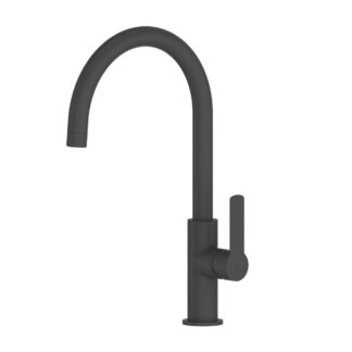 Greens Astro II Gooseneck Sink Mixer Gun Metal