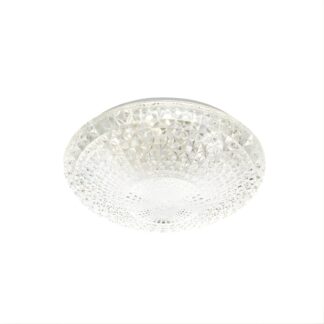 Telbix Lilac 18W 28cm LED CCT Ceiling Light Clear