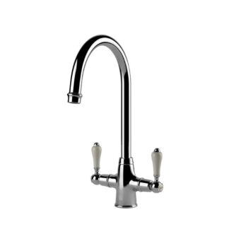 Turner Hastings Ludlow Double Sink Mixer - Chrome
