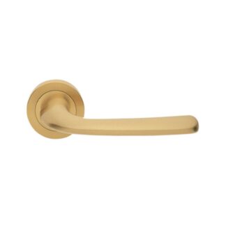 Manital GoGo Passage Door Handle Set Satin Brass