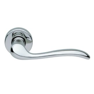 Manital Tosca Passage Door Handle Set Polished Chrome