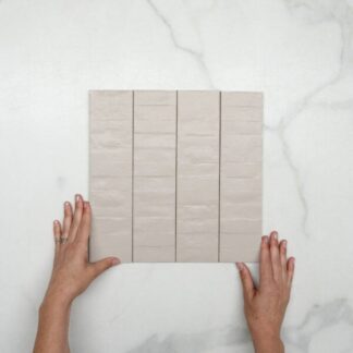 Taupe Olivia Feature Subway Matte 75 x 300 x 9mm Italian Porcelain Sample