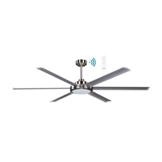 Martec Albatross II 1650mm DC Ceiling Fan with Light Brushed Nickel
