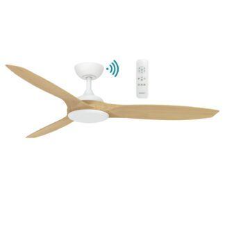 Martec Newport 1420mm DC Ceiling Fan White/Oak