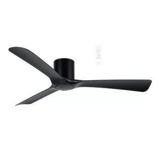 Martec Fresno DC 1320mm Hugger Ceiling Fan Matt Black