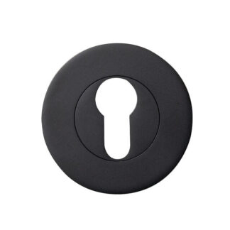 Momo Euro Cylinder Escutcheon Set Matte Black