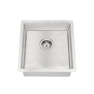 Meir Kitchen Sink Single Bowl 450mm x 450mm - Brushed Nickel