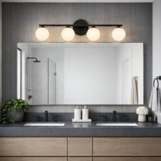 Telbix Moran 4 Wall Light Black