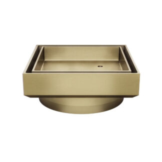 Meir Shower Waste with Tile Insert Tiger Bronze