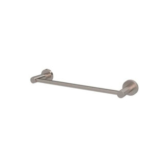 Meir Round Single Towel Rail 300mm Champagne
