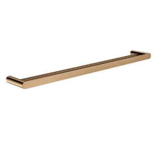Meir Curvaé Double Towel Rail 800mm Lustre Bronze