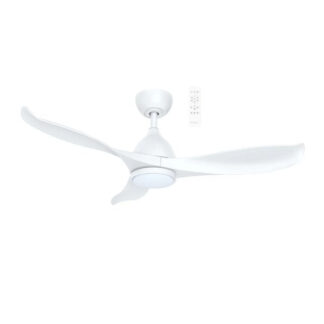 Martec Scorpion DC 1320mm Ceiling Fan with LED Light Matt White
