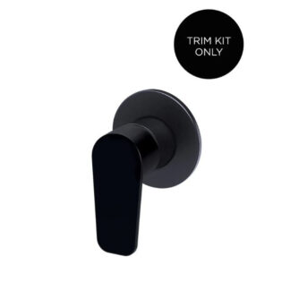 Meir Round Wall Mixer Paddle Handle Matte Black Trim Kit