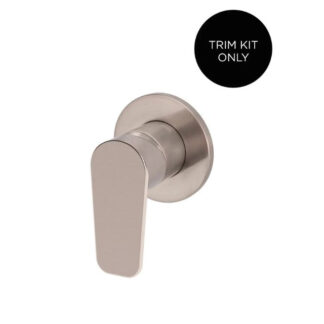 Meir Round Wall Mixer Paddle Handle Champagne Trim Kit