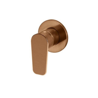 Meir Round Wall Mixer Paddle Handle Lustre Bronze Trim Kit