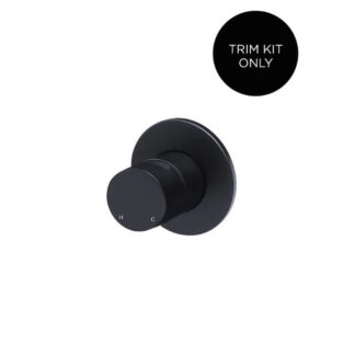 Meir Round Wall Mixer Pinless Handle Matte Black Trim Kit