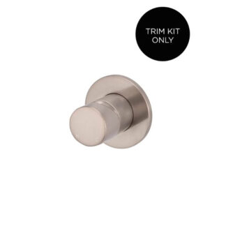 Meir Round Wall Mixer Pinless Handle Champagne Trim Kit
