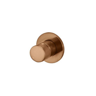 Meir Round Wall Mixer Pinless Handle Lustre Bronze Trim Kit