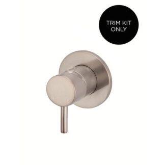 Meir Round Wall Mixer Short Pin Lever Champagne Trim Kit
