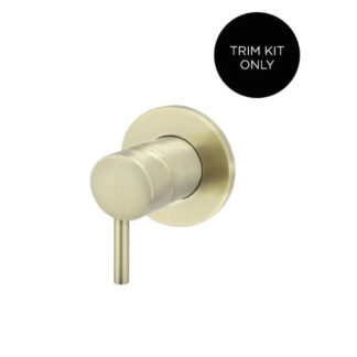 Meir Round Wall Mixer Short Pin Lever Tiger Bronze Trim Kit