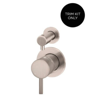 Meir Round Diverter Mixer Champagne Trim Kit