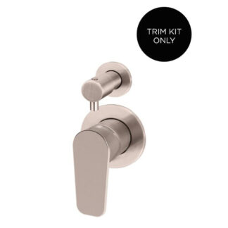 Meir Round Diverter Mixer Paddle Handle Champagne Trim Kit