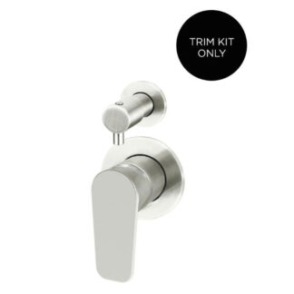 Meir Round Diverter Mixer Paddle Handle Brushed Nickel Trim Kit