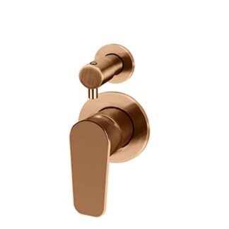 Meir Round Diverter Mixer Paddle Handle Lustre Bronze Trim Kit