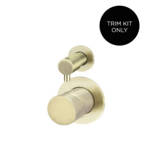 Meir Round Diverter Mixer Pinless Handle Tiger Bronze Trim Kit