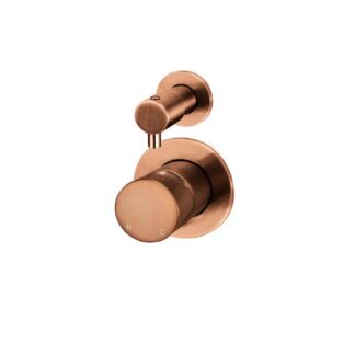 Meir Round Diverter Mixer Pinless Handle Lustre Bronze Trim Kit