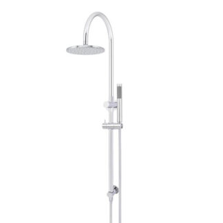 Meir Gooseneck Shower Set with 200mm rose, Single-Function Hand Shower Chrome