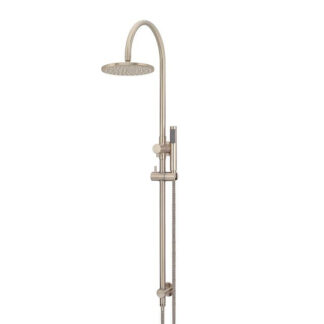 Meir Gooseneck Shower Set with 200mm rose, Single-Function Hand Shower Champagne