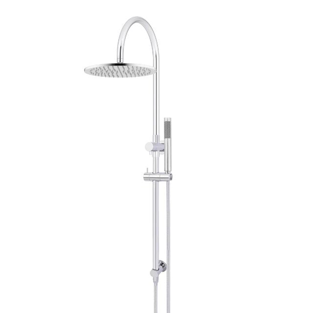 Meir Gooseneck Shower Set with 300mm rose, Single-Function Hand Shower Chrome
