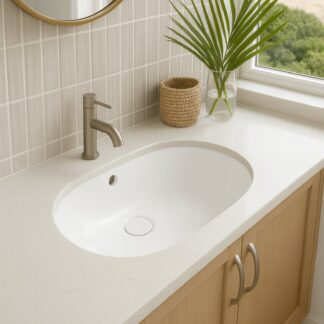 Turner Hastings Narva 57x 39 Undercounter Pill Basin - Gloss White
