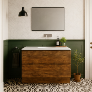 Timberline Nevada Plus Floor Standing Vanity with SilkSurface Top & Under Counter Basin
