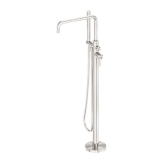 Nero Zen SS316L Freestanding Bath Mixer Brushed Nickel