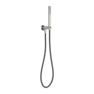 Nero Zen SS316L Shower On Bracket With Outdoor Shower Hose Brushed Nickel