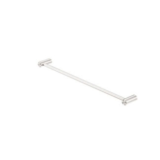 Nero Zen SS316L Single Towel Rail 600mm Brushed Nickel