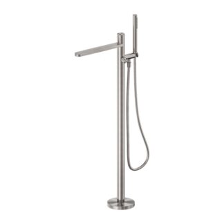 Nero Pure SS316L Freestanding Bath Mixer Brushed Nickel