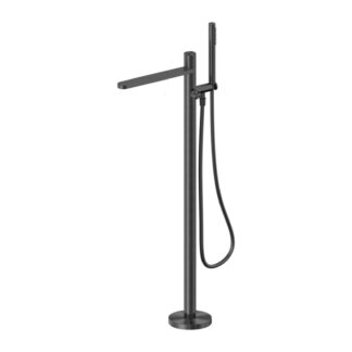 Nero Pure SS316L Freestanding Bath Mixer Graphite